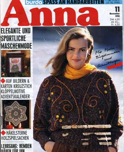 Anna 1990 November Lehrgang: Hemden nhen fr Ihn